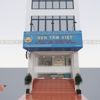 Nội thất ấn tượng của thiết kế phòng khám Sen Tâm Việt